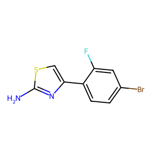 CAS: 1545575-90-3 | PC1005386 | 4-(4-Bromo-2-fluorophenyl)thiazol-2-amine