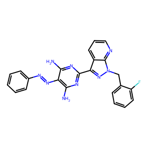 CAS: 428854-23-3 | PC1005987 | 2-(1-(2-Fluorobenzyl)-1H-pyrazolo[3,4-b]pyridin-3-yl)-5-(phenyldiazenyl)pyrimidine-4,6-diamine
