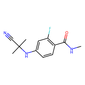 CAS: 915087-32-0 | PC100640 | 4-((2-Cyanopropan-2-yl)amino)-2-fluoro-N-methylbenzamide