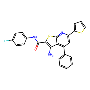 CAS: 340817-81-4 | PC1006483 | 3-Amino-N-(4-fluorophenyl)-4-phenyl-6-(thiophen-2-yl)thieno[2,3-b]pyridine-2-carboxamide