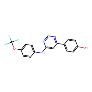 CAS: 2489876-34-6 | PC1006586 | 4-(6-((4-(Trifluoromethoxy)phenyl)amino)pyrimidin-4-yl)phenol