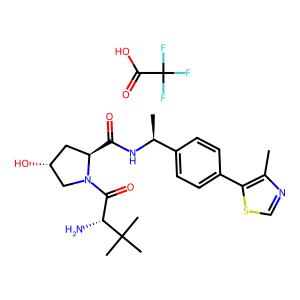 CAS: 2349429-68-9 | PC1007213 | (2S,4R)-1-((S)-2-Amino-3,3-dimethylbutanoyl)-4-hydroxy-N-((S)-1-(4-(4-methylthiazol-5-yl)phenyl)ethyl)pyrrolidine-2-carboxamide 2,2,2-trifluoroacetate