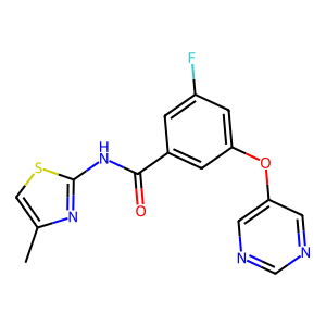 CAS: 1276617-62-9 | PC1007775 | 3-Fluoro-N-(4-methylthiazol-2-yl)-5-(pyrimidin-5-yloxy)benzamide