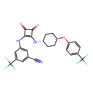 CAS: 2851820-52-3 | PC1007897 | 3-((3,4-Dioxo-2-((trans-4-(4-(trifluoromethyl)phenoxy)cyclohexyl)amino)cyclobut-1-en-1-yl)amino)-5-(trifluoromethyl)benzonitrile