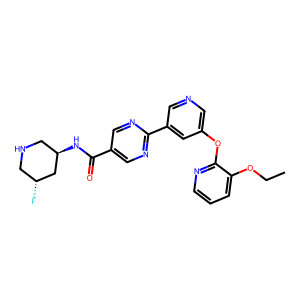 CAS: 2639372-47-5 | PC1007970 | 2-(5-((3-Ethoxypyridin-2-yl)oxy)pyridin-3-yl)-N-((3S,5S)-5-fluoropiperidin-3-yl)pyrimidine-5-carboxamide