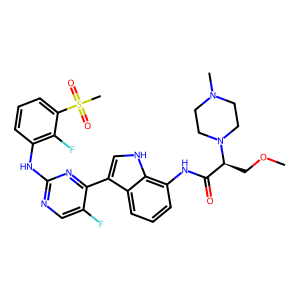CAS: 2241039-80-3 | PC1008012 | (S)-N-(3-(5-Fluoro-2-((2-fluoro-3-(methylsulfonyl)phenyl)amino)pyrimidin-4-yl)-1H-indol-7-yl)-3-methoxy-2-(4-methylpiperazin-1-yl)propanamide