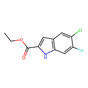 CAS: 473257-60-2 | PC1008031 | Ethyl 5-chloro-6-fluoro-1H-indole-2-carboxylate