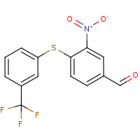 CAS:851975-11-6 | PC10129 | 3-Nitro-4-{[3-(trifluoromethyl)phenyl]sulphanyl}benzaldehyde
