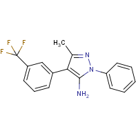 CAS:321385-93-7 | PC10130 | 3-Methyl-1-phenyl-4-[3-(trifluoromethyl)phenyl]-1H-pyrazol-5-amine