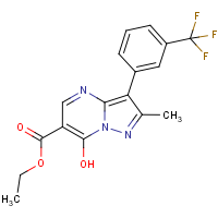 CAS:852690-95-0 | PC10147 | Ethyl 7-hydroxy-2-methyl-3-[3-(trifluoromethyl)phenyl]pyrazolo[1,5-a]pyrimidine-6-carboxylate