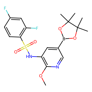 CAS: 1083326-73-1 | PC101994 | 2,4-Difluoro-N-(2-methoxy-5-(4,4,5,5-tetramethyl-1,3,2-dioxaborolan-2-yl)pyridin-3-yl)benzenesulfonamide
