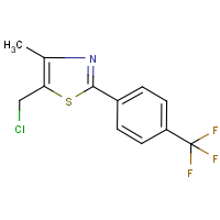 CAS:317318-97-1 | PC10200 | 5-(Chloromethyl)-4-methyl-2-[4-(trifluoromethyl)phenyl]-1,3-thiazole