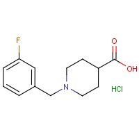 CAS: 451485-55-5 | PC10210 | 1-(3-Fluorobenzyl)piperidine-4-carboxylic acid hydrochloride