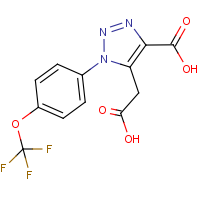 CAS: 439095-12-2 | PC10214 | 5-(Carboxymethyl)-1-[4-(trifluoromethoxy)phenyl]-1H-1,2,3-triazole-4-carboxylic acid