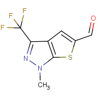 CAS:886360-61-8 | PC10228 | 1-Methyl-3-(trifluoromethyl)-1H-thieno[2,3-c]pyrazole-5-carboxaldehyde