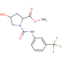CAS:318247-30-2 | PC10232 | Methyl 4-hydroxy-1-{[3-(trifluoromethyl)anilino]carbonyl}-2-pyrrolidinecarboxylate