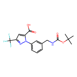 CAS: 640287-99-6 | PC102463 | 1-(3-(((Tert-butoxycarbonyl)amino)methyl)phenyl)-3-(trifluoromethyl)-1H-pyrazole-5-carboxylic acid