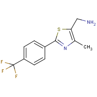 CAS:690632-25-8 | PC10247 | {4-Methyl-2-[4-(trifluoromethyl)phenyl]-1,3-thiazol-5-yl}methanamine