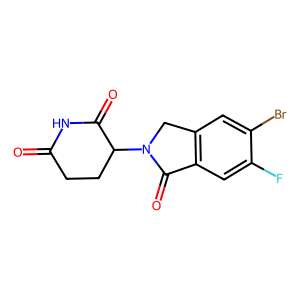 CAS: 2409005-96-3 | PC102494 | 3-(5-Bromo-6-fluoro-1-oxoisoindolin-2-yl)piperidine-2,6-dione