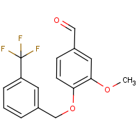 CAS:380427-19-0 | PC10256 | 3-Methoxy-4-{[3-(trifluoromethyl)benzyl]oxy}benzaldehyde