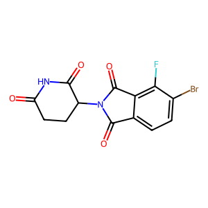 CAS: 2740657-28-5 | PC102597 | 5-Bromo-2-(2,6-dioxopiperidin-3-yl)-4-fluoroisoindoline-1,3-dione