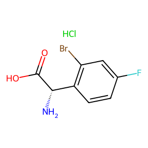 CAS: 1391551-89-5 | PC102667 | (S)-2-Amino-2-(2-bromo-4-fluorophenyl)acetic acid hydrochloride
