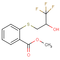 CAS:385383-55-1 | PC10279 | Methyl 2-[(3,3,3-trifluoro-2-hydroxypropyl)sulphanyl]benzenecarboxylate