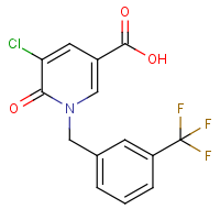 CAS: 339024-06-5 | PC10286 | 5-Chloro-1,6-dihydro-6-oxo-1-[3-(trifluoromethyl)benzyl]pyridine-3-carboxylic acid
