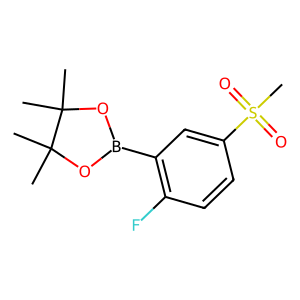 CAS: 1627596-00-2 | PC102933 | 2-(2-Fluoro-5-(methylsulfonyl)phenyl)-4,4,5,5-tetramethyl-1,3,2-dioxaborolane