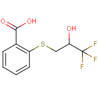 CAS:886361-21-3 | PC10296 | 2-[(2-Hydroxy-3,3,3-trifluoroprop-1-yl)thio]benzoic acid