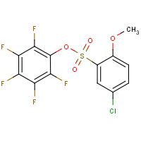 CAS:886361-33-7 | PC10304 | 2,3,4,5,6-Pentafluorophenyl 5-chloro-2-methoxybenzenesulphonate