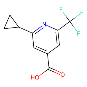 CAS: 1782868-41-0 | PC103074 | 4-Pyridinecarboxylic acid, 2-cyclopropyl-6-(trifluoromethyl)-
