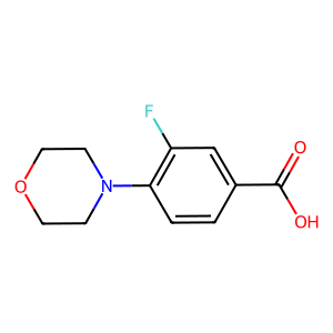 CAS: 588708-72-9 | PC103190 | 3-Fluoro-4-morpholinobenzoic acid