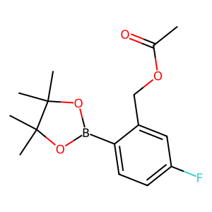 CAS: 2142562-01-2 | PC103325 | 5-Fluoro-2-(4,4,5,5-tetramethyl-1,3,2-dioxaborolan-2-yl)benzyl acetate
