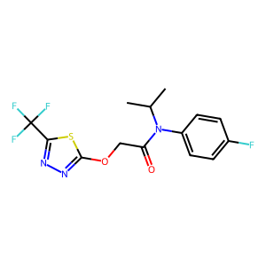 CAS: 142459-58-3 | PC103518 | N-(4-fluorophenyl)-N-isopropyl-2-((5-(trifluoromethyl)-1,3,4-thiadiazol-2-yl)oxy)acetamide