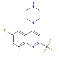 CAS:1000339-47-8 | PC103667 | 1-[6,8-Difluoro-2-(trifluoromethyl)quinol-4-yl]piperazine