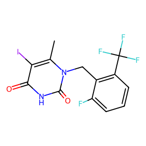 CAS: 1150560-54-5 | PC103783 | 1-(2-Fluoro-6-(trifluoromethyl)benzyl)-5-iodo-6-methylpyrimidine-2,4(1H,3H)-dione