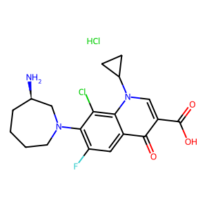 CAS: 405165-61-9 | PC104978 | (R)-7-(3-Aminoazepan-1-Yl)-8-Chloro-1-Cyclopropyl-6-Fluoro-4-Oxo-1,4-Dihydroquinoline-3-Carboxylic Acid Hydrochloride