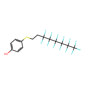 CAS: 892155-19-0 | PC105221 | 4-((3,3,4,4,5,5,6,6,7,7,8,8,8-Tridecafluorooctyl)Thio)Phenol