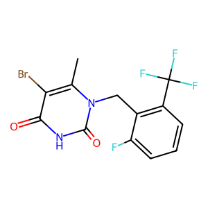 CAS: 830346-48-0 | PC105275 | 5-Bromo-1-(2-Fluoro-6-(Trifluoromethyl)Benzyl)-6-Methylpyrimidine-2,4(1H,3H)-Dione