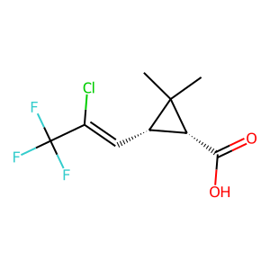 CAS: 72748-35-7 | PC105312 | Cis-3-(2-Chloro-3,3,3-Trifluoroprop-1-EN-1-YL)-2,2-Dimethylcyclopropanecarboxylic Acid
