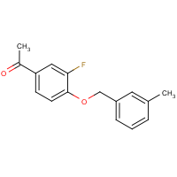 CAS:885949-77-9 | PC10562 | 1-[3-Fluoro-4-(3-methylbenzyloxy)phenyl]-1-ethanone