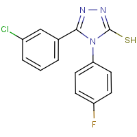 CAS:720667-75-4 | PC10587 | 5-(3-Chlorophenyl)-4-(4-fluorophenyl)-4H-1,2,4-triazole-3-thiol