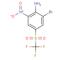 CAS:156425-42-2 | PC10663 | 2-Bromo-6-nitro-4-[(trifluoromethyl)sulphonyl]aniline
