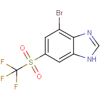 CAS:1417341-56-0 | PC10667 | 4-Bromo-6-[(trifluoromethyl)sulphonyl]-1H-benzimidazole