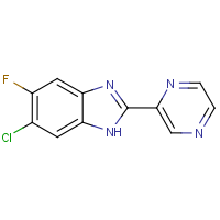 CAS:1257535-23-1 | PC10701 | 6-Chloro-5-fluoro-2-(pyrazin-2-yl)-1H-benzimidazole