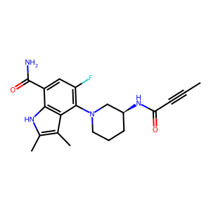 CAS: 1912445-55-6 | PC108403 | (S)-4-(3-(But-2-Ynamido)Piperidin-1-Yl)-5-Fluoro-2,3-Dimethyl-1H-Indole-7-Carboxamide