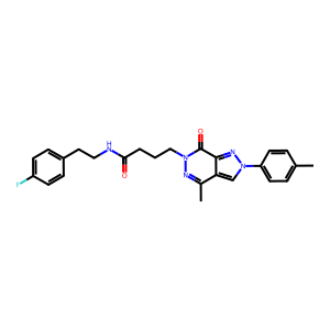 CAS: 1841464-21-8 | PC108406 | N-(4-Fluorophenethyl)-4-(4-Methyl-7-Oxo-2-(P-Tolyl)-2H-Pyrazolo[3,4-D]Pyridazin-6(7H)-Yl)Butanamide