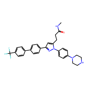 CAS: 2070015-22-2 | PC108410 | N-Methyl-3-(1-(4-(Piperazin-1-Yl)Phenyl)-3-(4'-(Trifluoromethyl)-[1,1'-Biphenyl]-4-Yl)-1H-Pyrazol-5-Yl)Propanamide