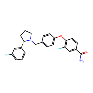 CAS: 1346133-11-6 | PC108599 | (S)-3-Fluoro-4-(4-((2-(3-Fluorophenyl)Pyrrolidin-1-Yl)Methyl)Phenoxy)Benzamide